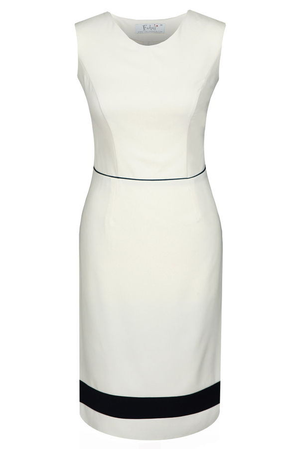 Sukienka FSU681 EKRI GRANATOWY