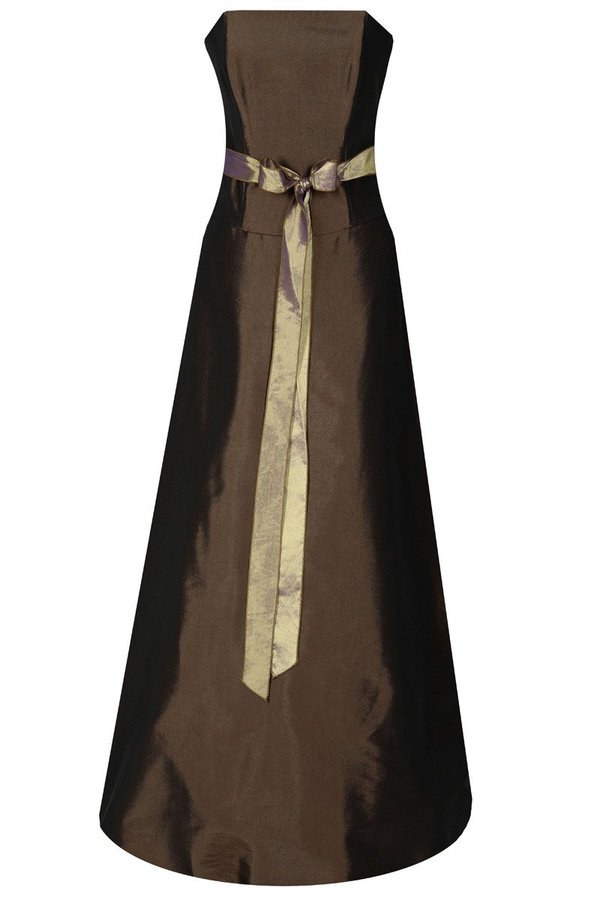 Sukienka FSU077 CZEKOLADOWY CIEMNY