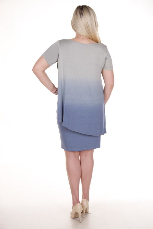 Sukienka FSU689 JEANSOWY ombre