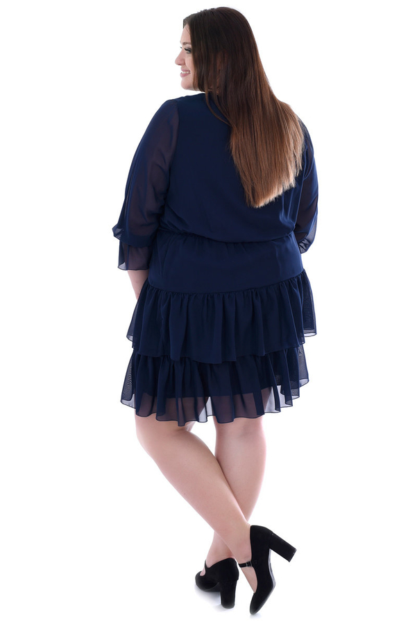 Sukienka FSU1040 GRANATOWY gładki