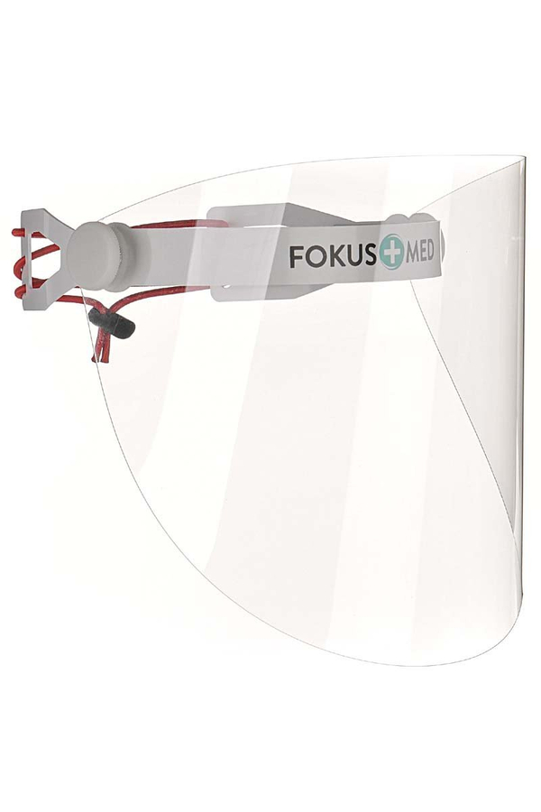 Pakiet 5 szt. Przyłbica ochronna uchylna wielokrotnego użytku CZERWONY