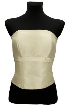 Gorset FGR082  SELEDYNOWY BLADY tafta