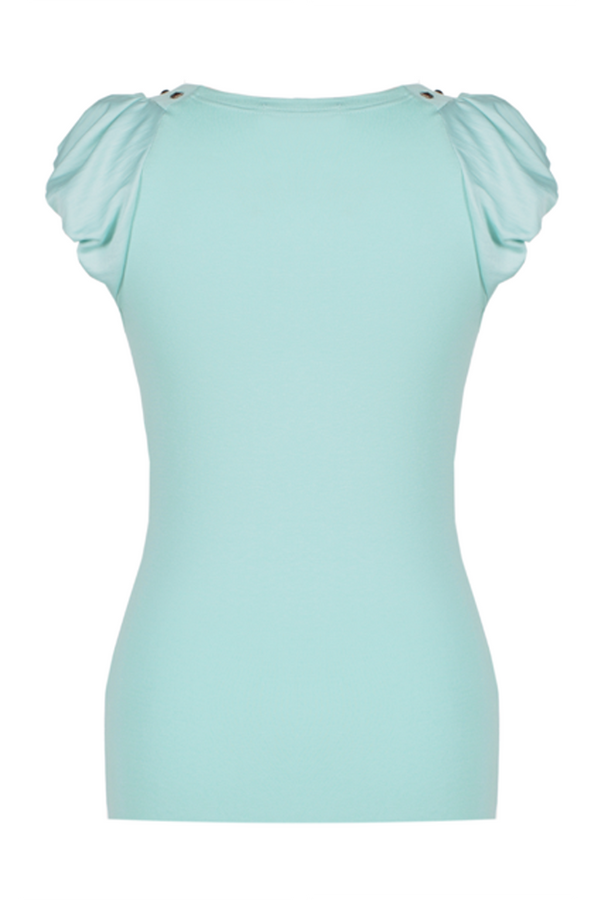 Bluzka FBZ384 TURKUSOWY ŚREDNI