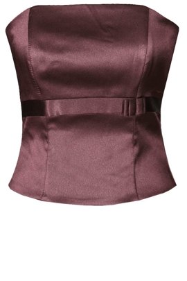 Gorset FGR082 ŚLIWKOWY  tafta