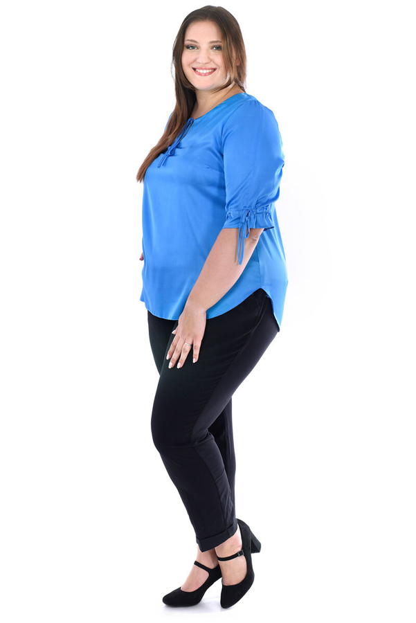 Bluzka FBZ1034 NIEBIESKI gładki