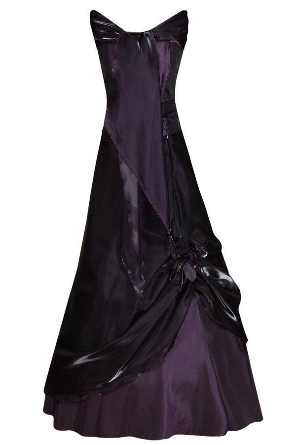 Sukienka FSU034 ŚLIWKOWY CIEMNY