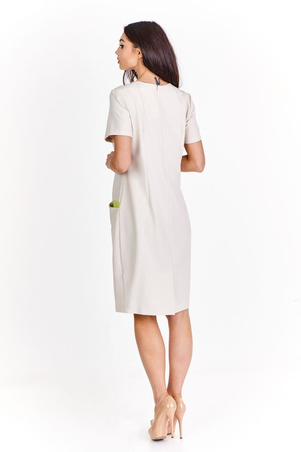 Sukienka FSU1012 BEŻOWY JASNY