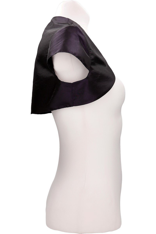 Bolerko FBL172 ŚLIWKOWY CIEMNY  tafta