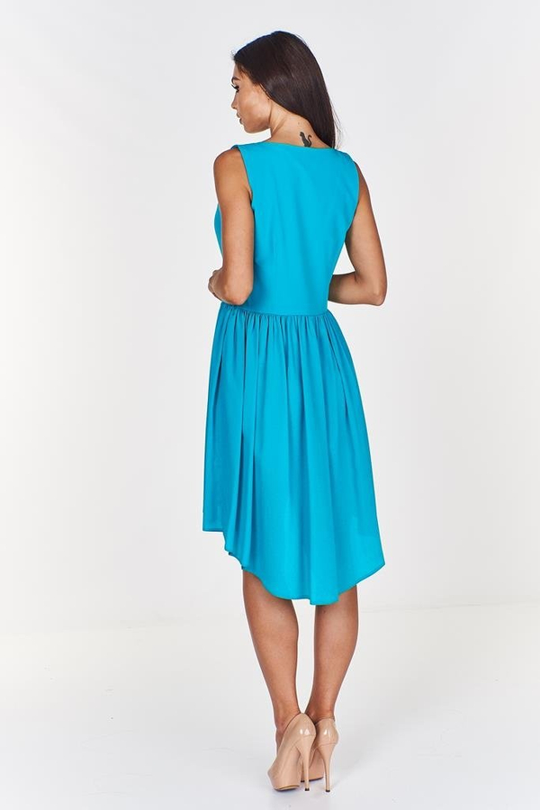 Sukienka FSU371 TURKUSOWY CIEMNY