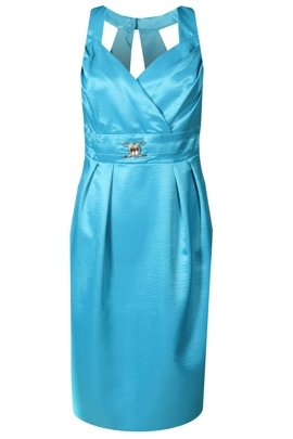 Sukienka FSU924 TURKUSOWY CIEMNY