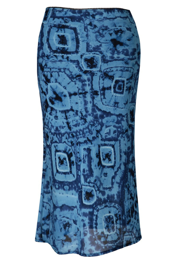 Spódnica FSP771 NIEBIESKI wzór