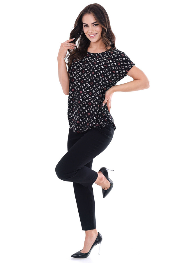 Bluzka FBZ873 CZARNY rozeta