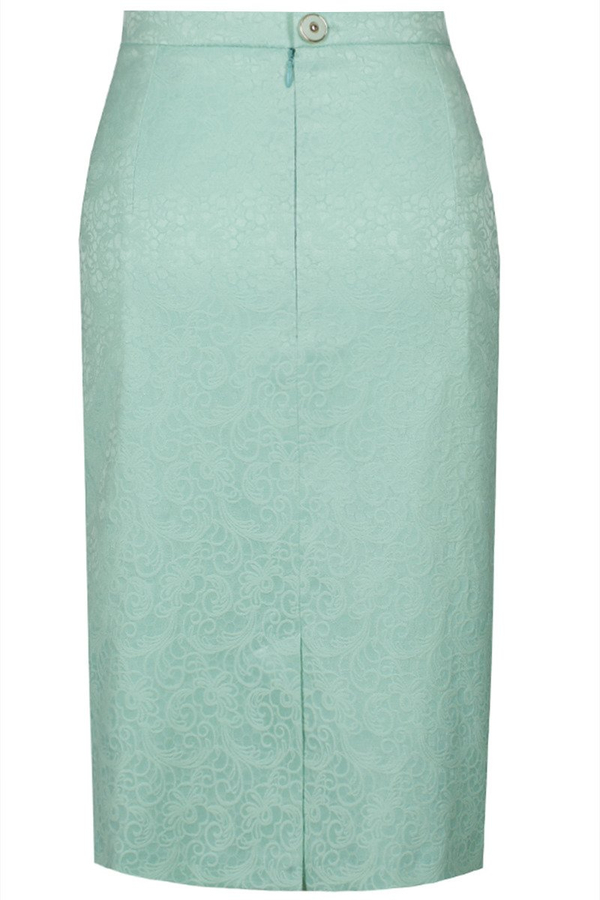 Spódnica FSP641 MIĘTOWY żakard