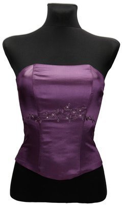 Gorset FGR042 ŚLIWKOWY CIEMNY