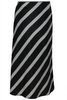 Spódnica FSP771 CZARNY + BIAŁY paski 
