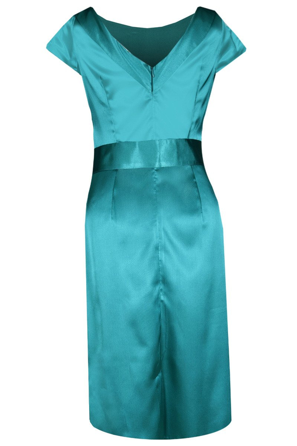 Sukienka FSU199 NIEBIESKI MORSKI