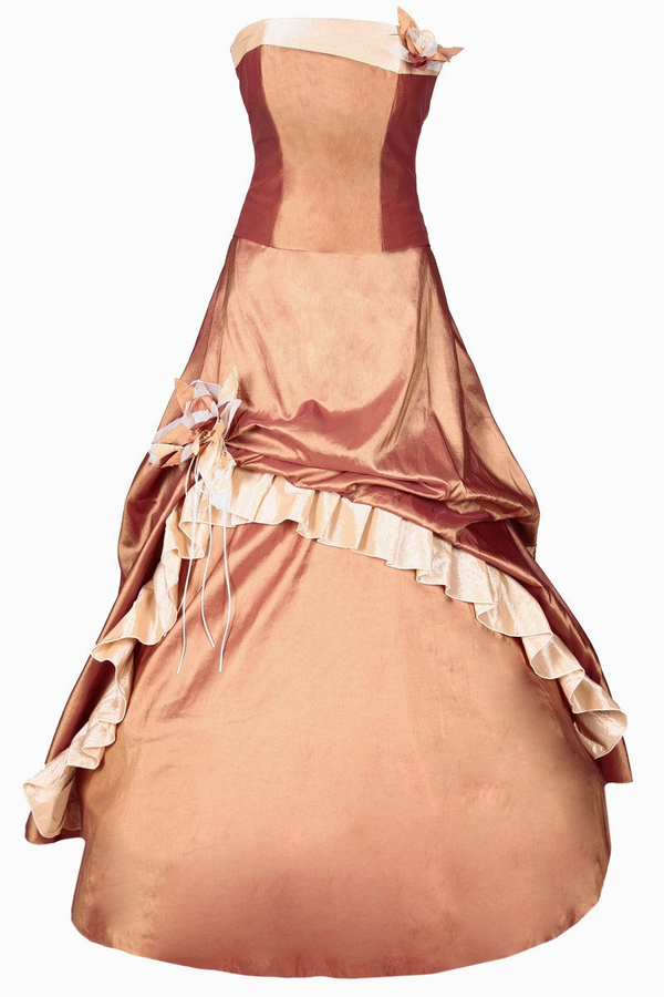 Sukienka FSU074 CEGLASTY  EKRI