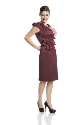 Dress FSU243 EGGPLANT