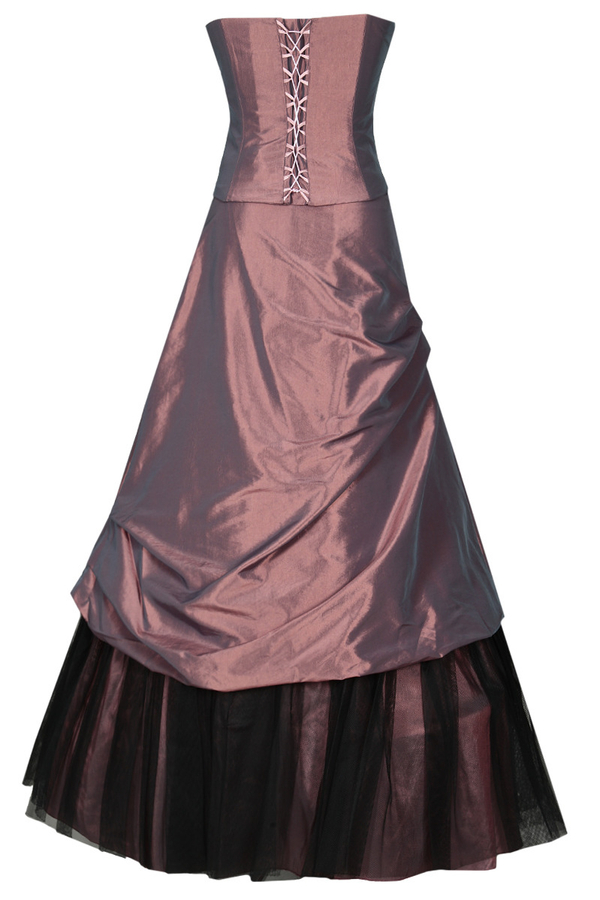 Sukienka FSU075 MIEDZIANO-RÓŻOWY