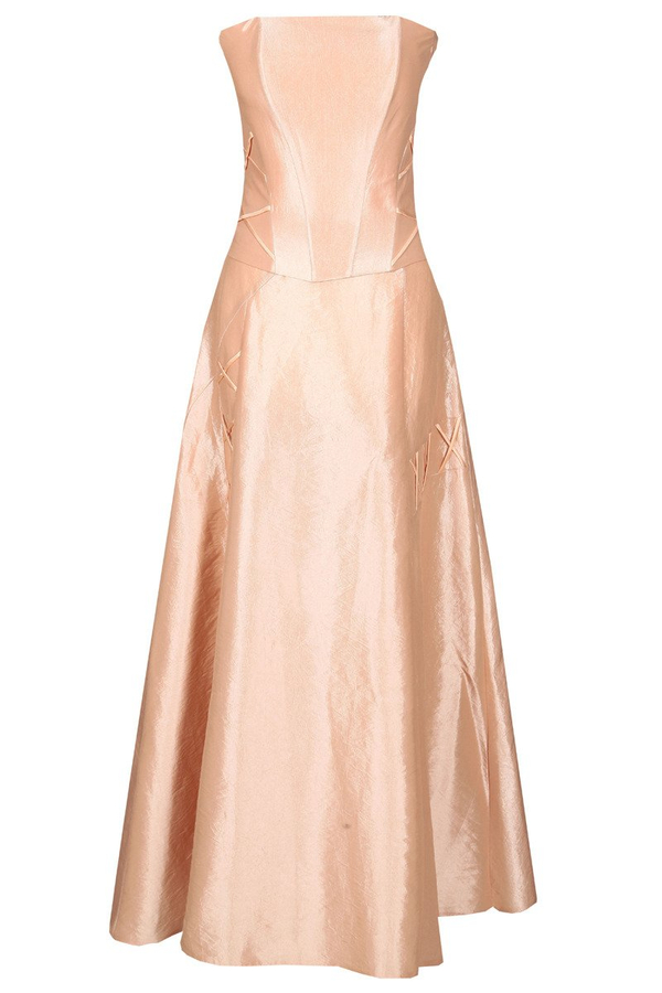 Sukienka FSU087 ŁOSOSIOWY JASNY