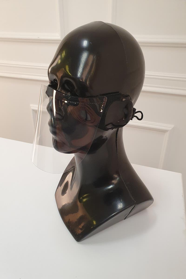 Półprzyłbica FokusMed mini przyłbica maska ochronna CZARNY A