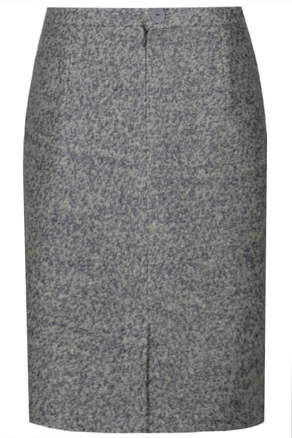 Spódnica FSP641 SZARY CIEMNY melanż