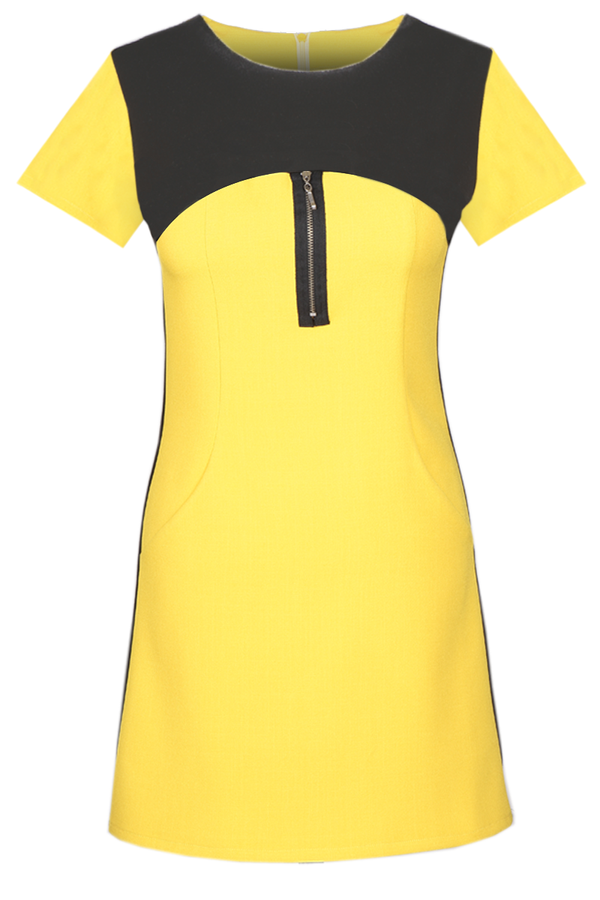 Tunic FTU286 DARK YELLOW BLACK