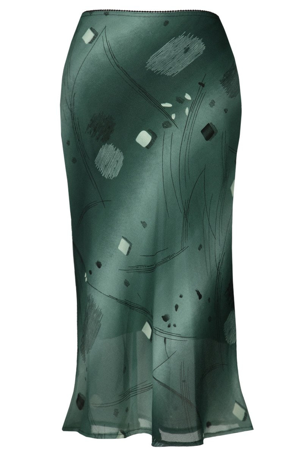 Spódnica FSP771 ZIELONY CIEMNY