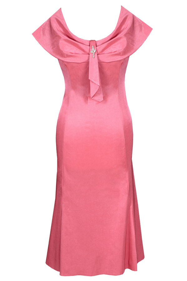 Sukienka FSU192 MALINOWY