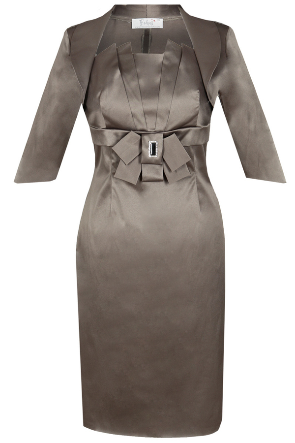 Sukienka FSU201 SZARY