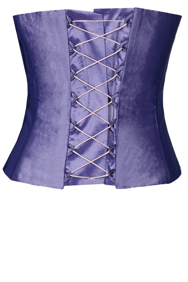 Gorset FGR042 WRZOSOWY tafta