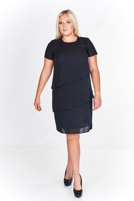 Sukienka FSU1115 CZARNY gładki