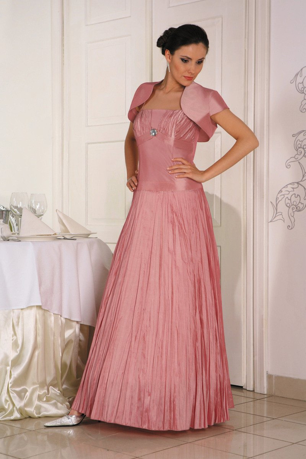 Sukienka FSU140 RÓŻOWY ŚREDNI