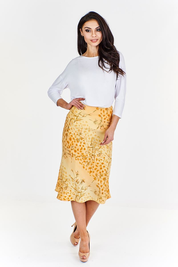 Spódnica FSP771 ŻÓŁTY JASNY