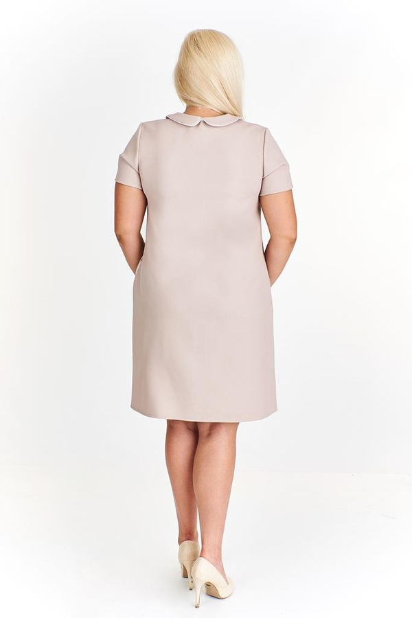 Sukienka FSU670 BEŻOWY CIEMNY