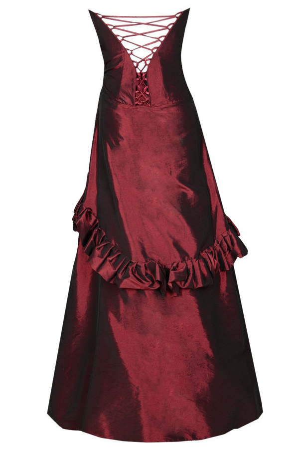 Sukienka FSU136 BORDOWY