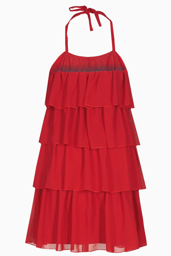 Sukienka FSU150 CZERWONY MOCNY