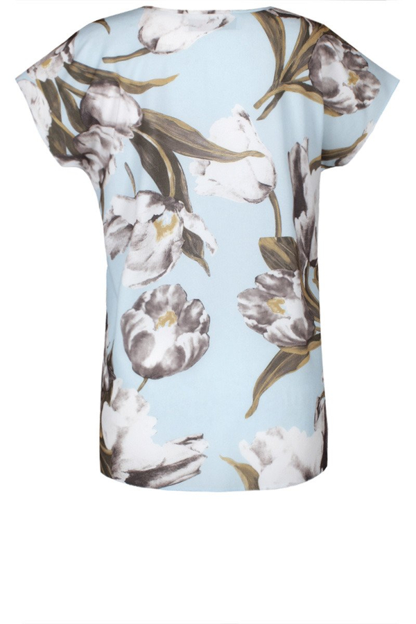 Bluzka FBZ873 BŁĘKITNY tulipany