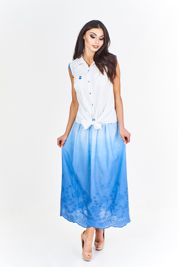 Spódnica FSP937 NIEBIESKI ombre