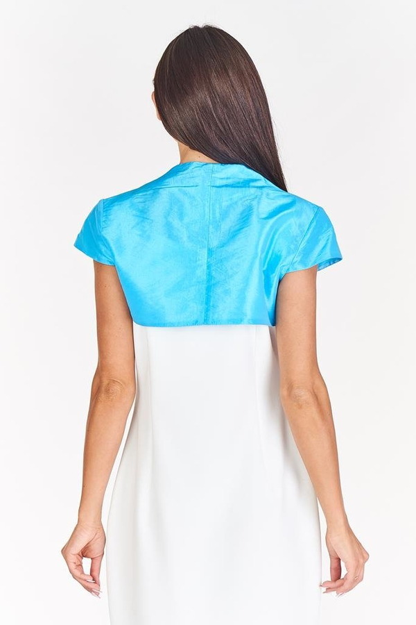 Bolerko FBL172 TURKUSOWY tafta