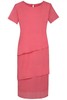 Sukienka FSU1115 MALINOWY CUKIERKOWY gładki
