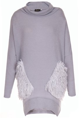 ROMATEX Bluzka M7506 szary jasny