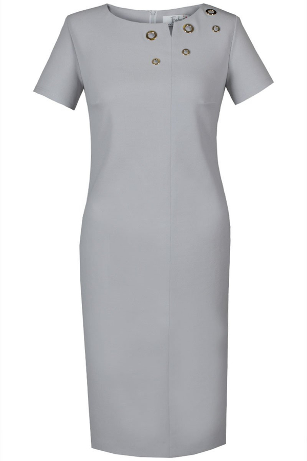 Sukienka FSU1110 SZARY JASNY