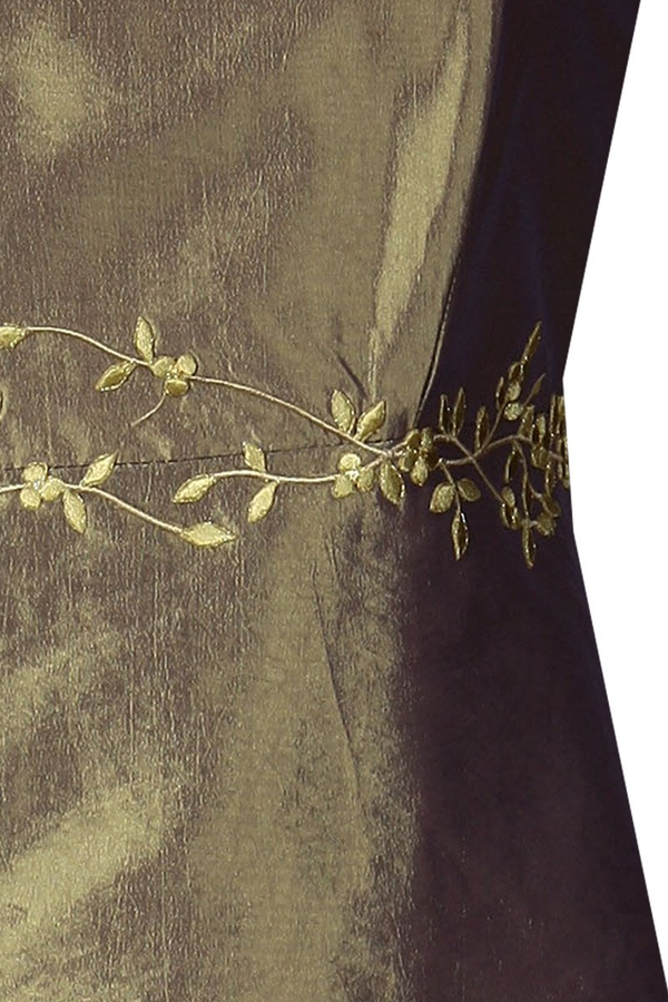 Sukienka FSU072 ZIELONY ZGNIŁY CIEMNY