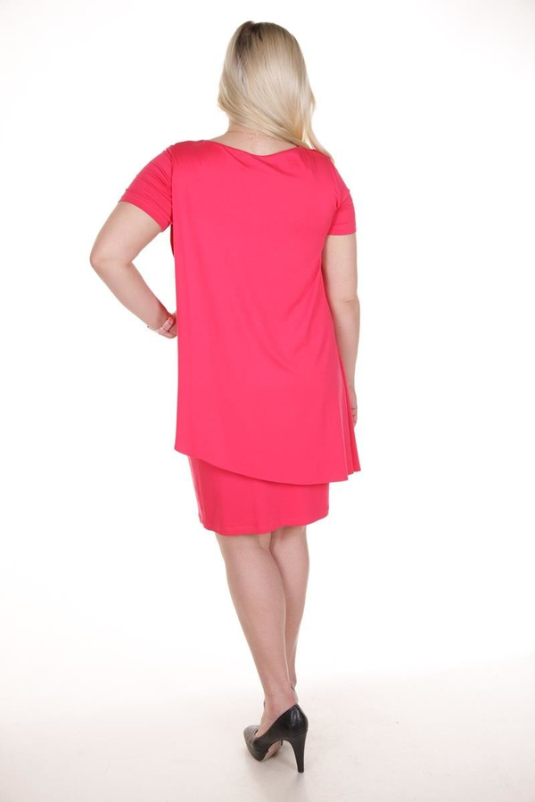 Sukienka FSU689 MALINOWY