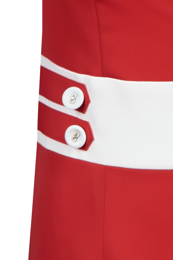 Sukienka FSU269 CZERWONY EKRI