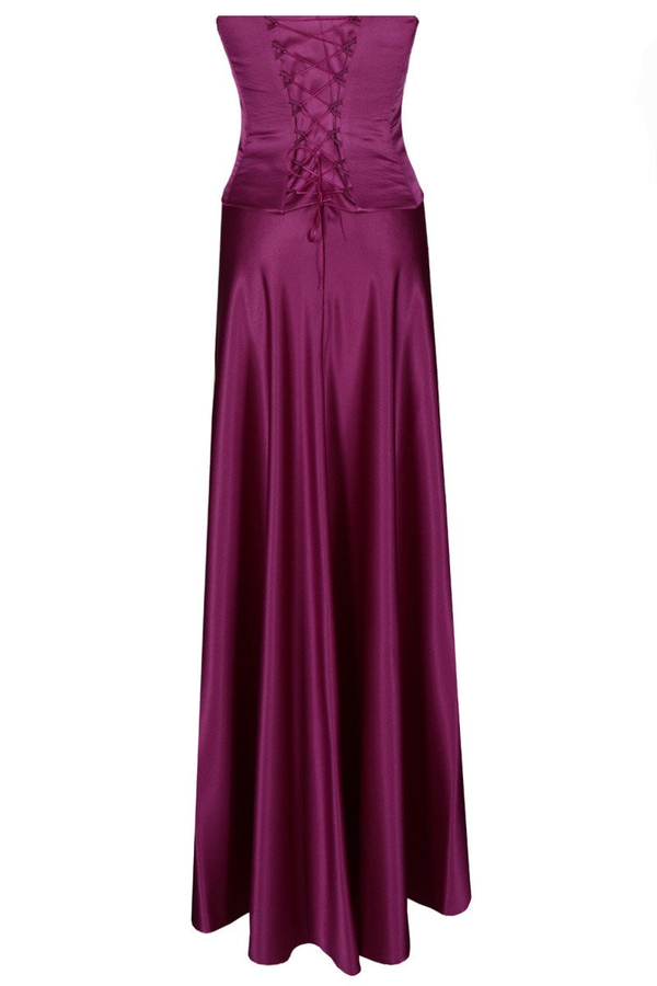 Sukienka FSU088 AMARANTOWY CIEMNY