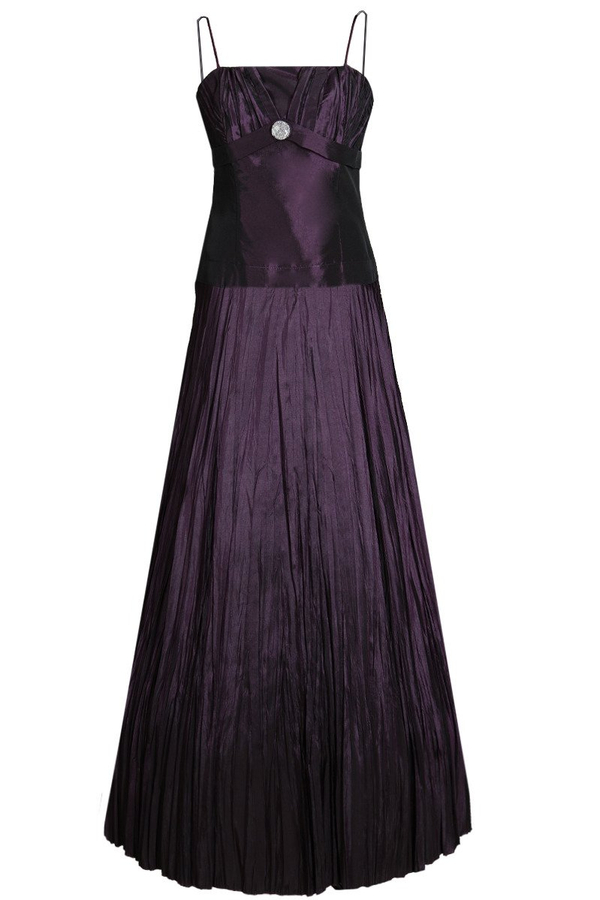 Sukienka FSU140 ŚLIWKOWY CIEMNY