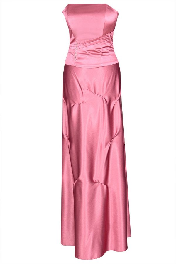 Sukienka FSU019  AMARANTOWY JASNY