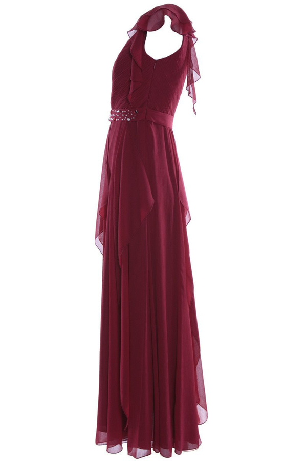 Suknia FSU738 CZERWONY MOCNY